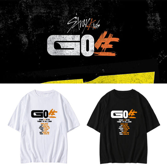 CAMISETA STRAY KIDS GO生 (GO LIVE) 100% ALGODÃO