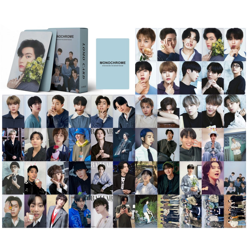 KIT WITH 54 PHOTOCARDS BTS MONOCHROME