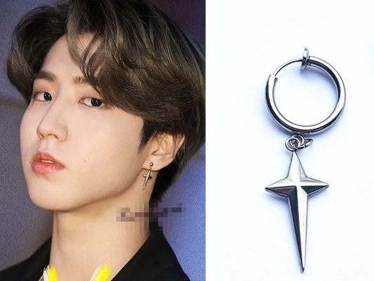 HAN STRAY KIDS STAINLESS STEEL EARRINGS