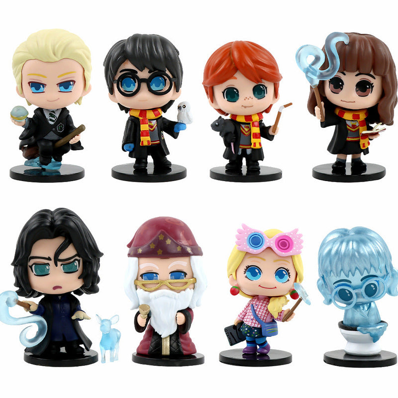 KIT FIGURES HARRY POTTER 8PÇS