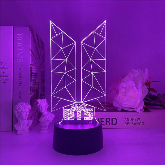 BTS LAMP LED LIGHT CHANGES COLOR (16 COLORS) WITH REMOTE CONTROL