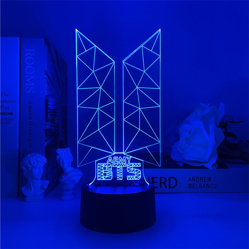 ARMY BTS LED LIGHT CHANGES COLOR (16 COLORS) WITH REMOTE CONTROL