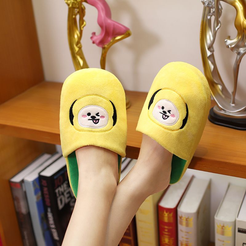 BT21 EMBROIDERED AND PLUSH SLIPPERS