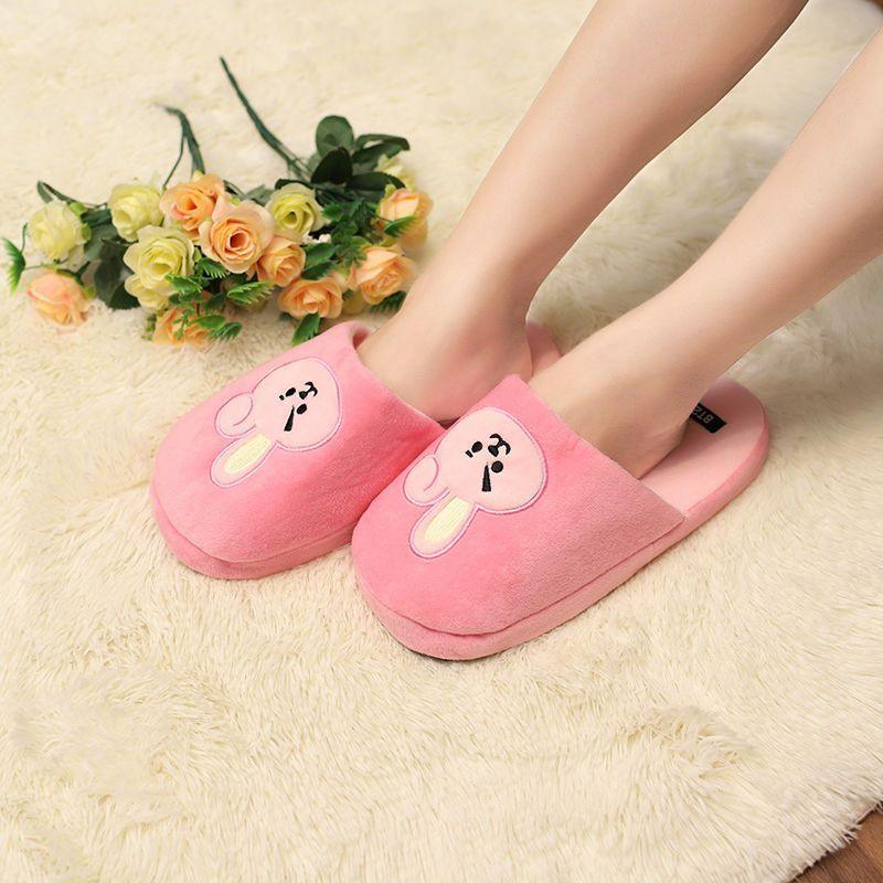 BT21 EMBROIDERED AND PLUSH SLIPPERS