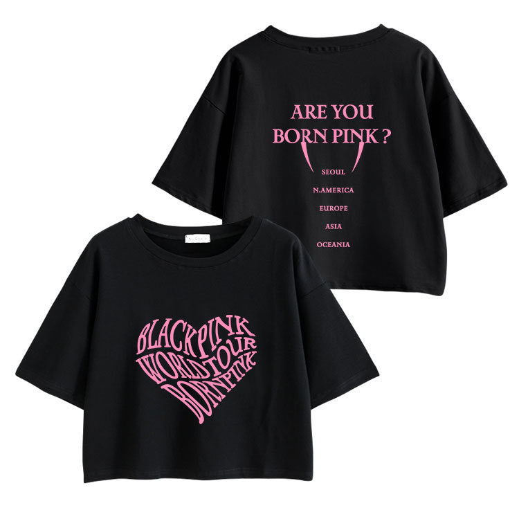 CAMISETAS Y CROPPEDS BLACKPINK 100% ALGODÓN