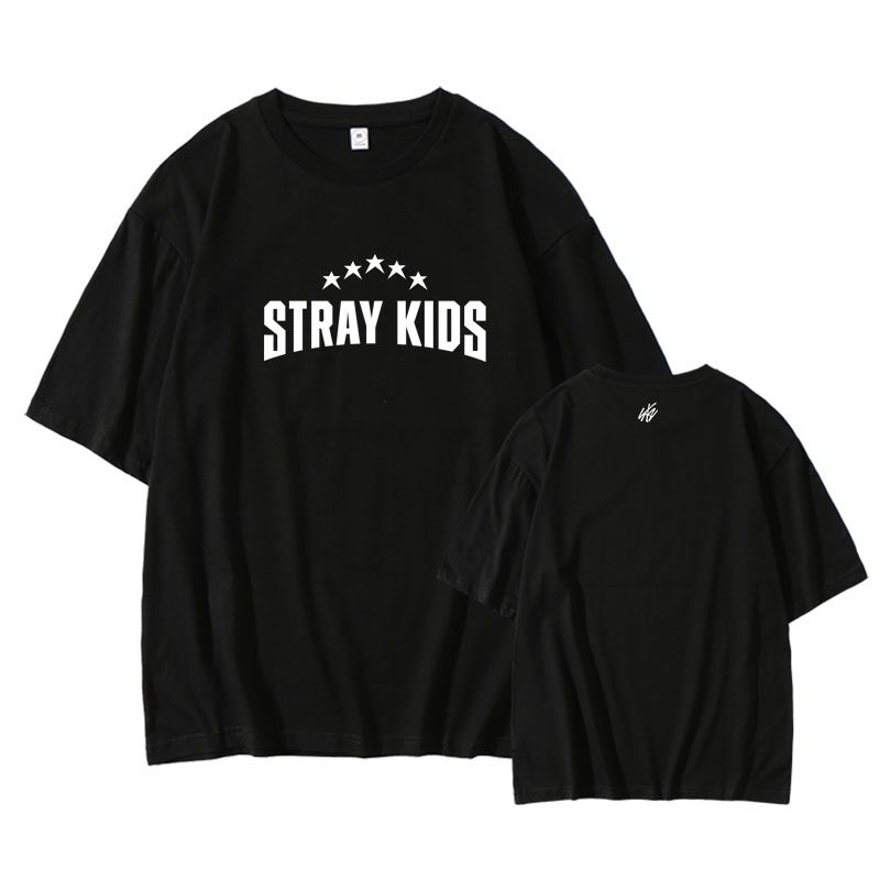 CAMISETA Y CAMISA MANGA LARGA STRAY KIDS 100% ALGODÓN