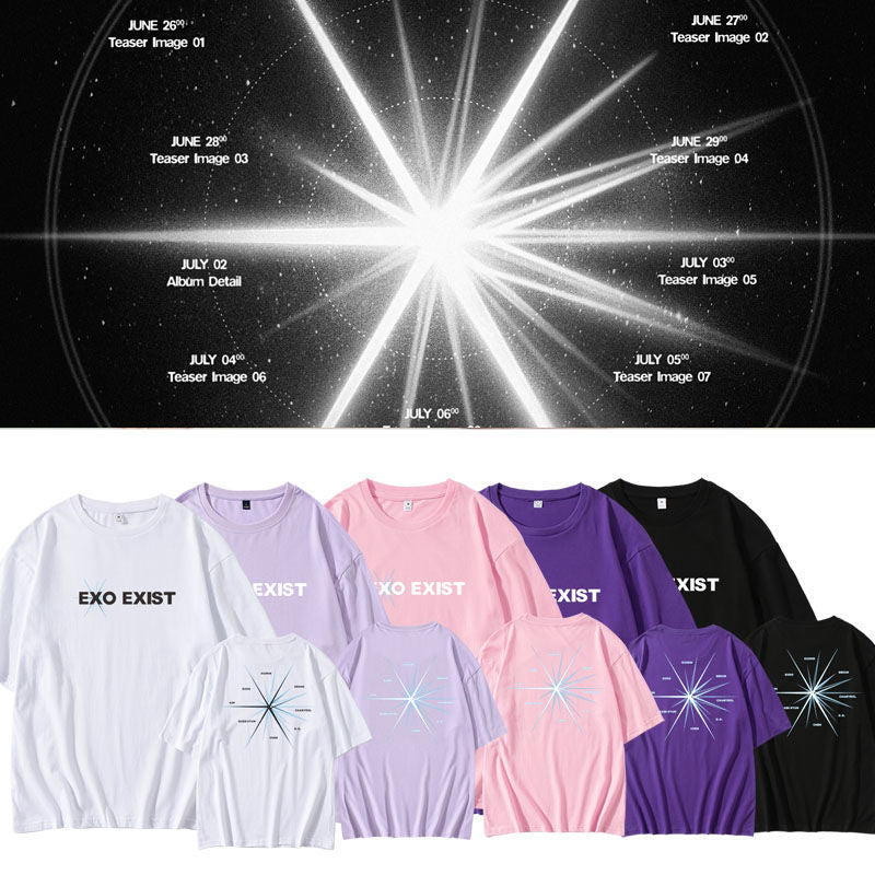 EXO EXIST T-SHIRT 100% COTTON (various colors)