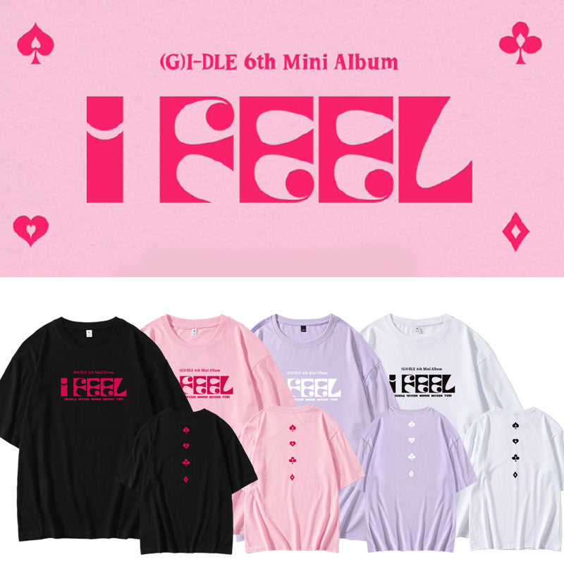 (G)I-DLE CAMISETA ME SIENTO 100% ALGODÓN