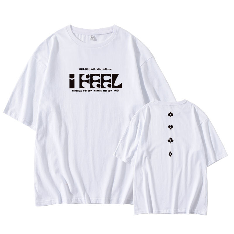 (G)I-DLE CAMISETA ME SIENTO 100% ALGODÓN