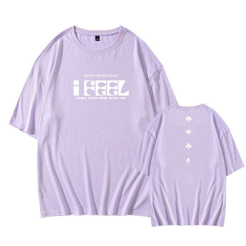 (G)I-DLE CAMISETA ME SIENTO 100% ALGODÓN