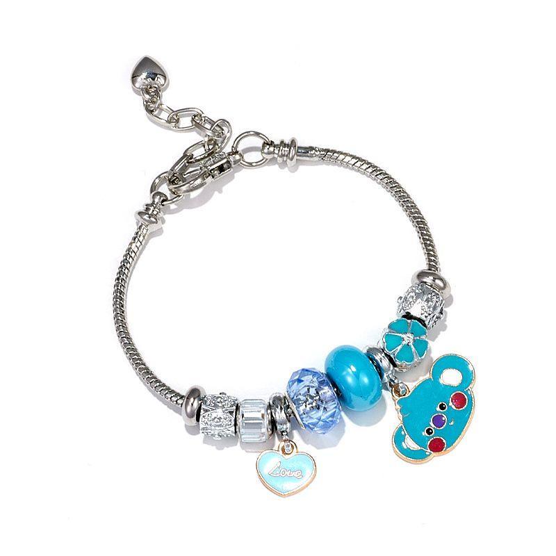 PULSERA DE ACERO INOXIDABLE CON CHARM BT21/BTS (todos los personajes)