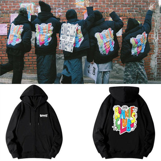 NEWJEANS BUNNIES CLUB HOODIE