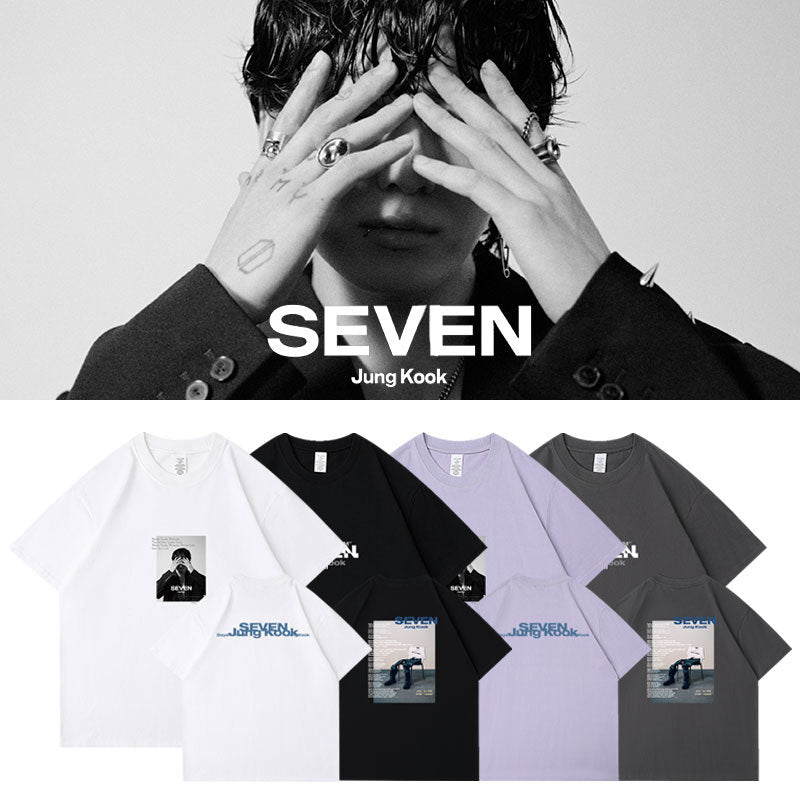 JUNGKOOK SEVEN T-SHIRTS 100% COTTON