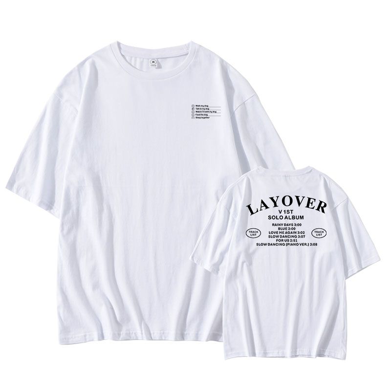 V LAYOVER T-SHIRT 100% COTTON