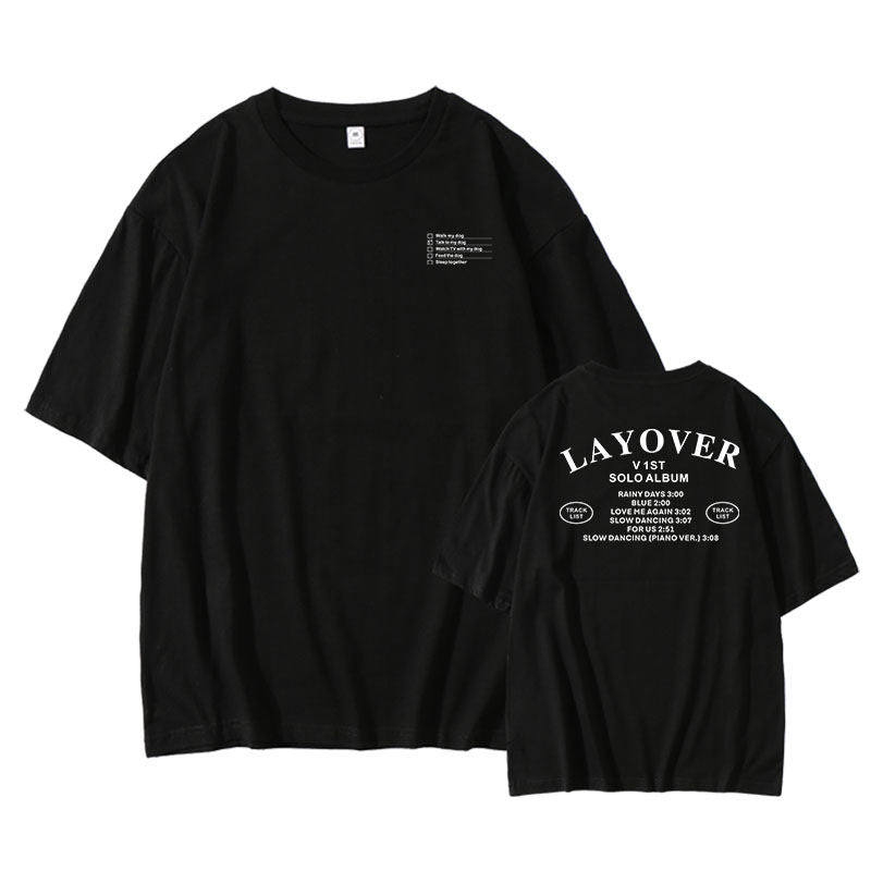 V LAYOVER T-SHIRT 100% COTTON