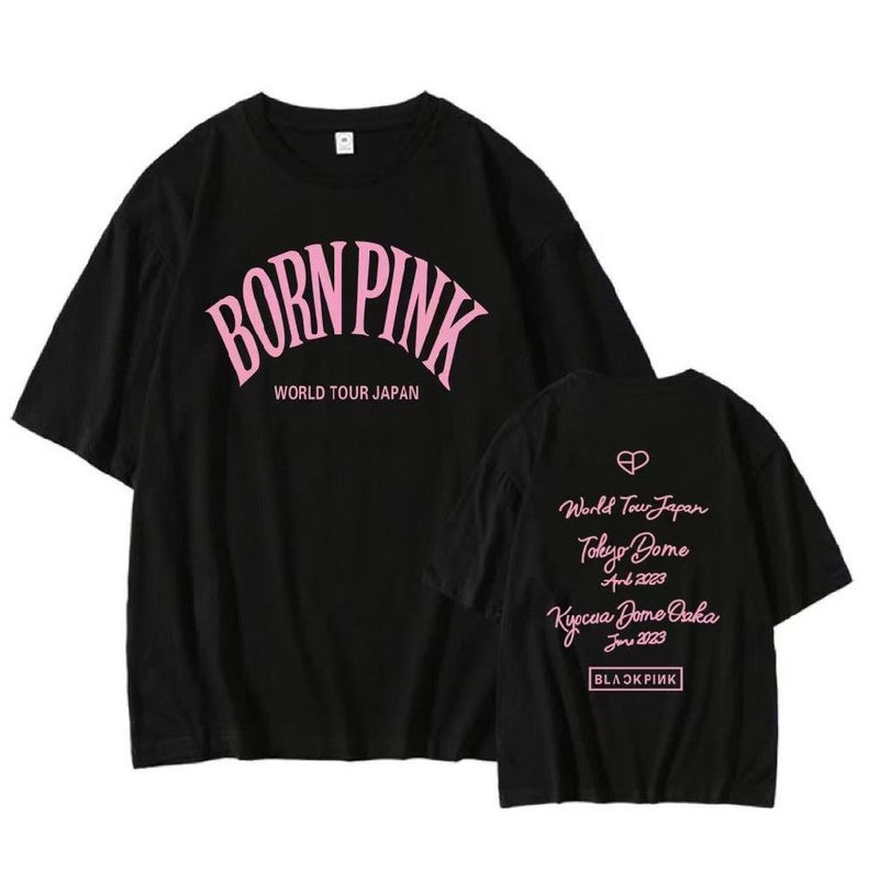 BLACKPINK BORN PINK 100% COTTON T-SHIRTS (black and white)