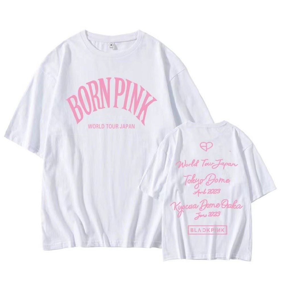 CAMISETAS BLACKPINK BORN PINK 100% ALGODÃO (preta e branca)