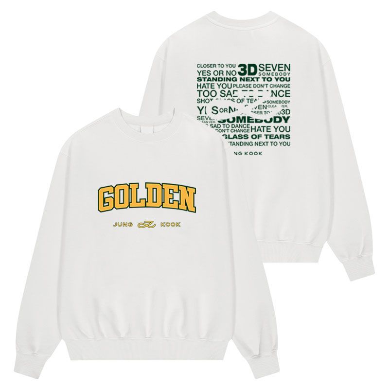 JUNGKOOK GOLDEN SWEATSHIRT (three colors)