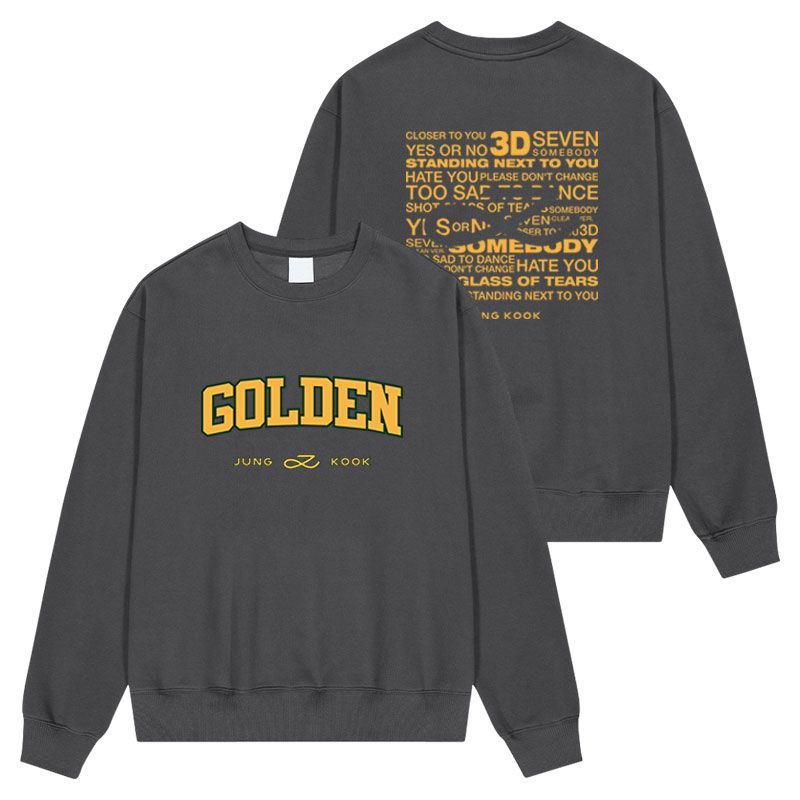 JUNGKOOK GOLDEN SWEATSHIRT (three colors)