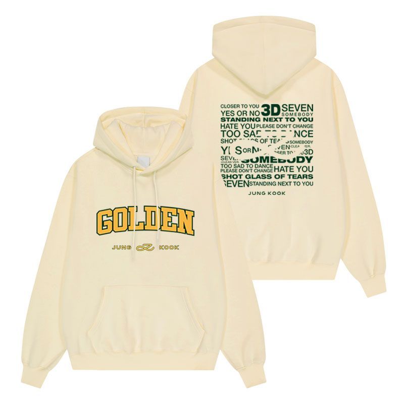 JUNGKOOK GOLDEN HOODIE (six colors)