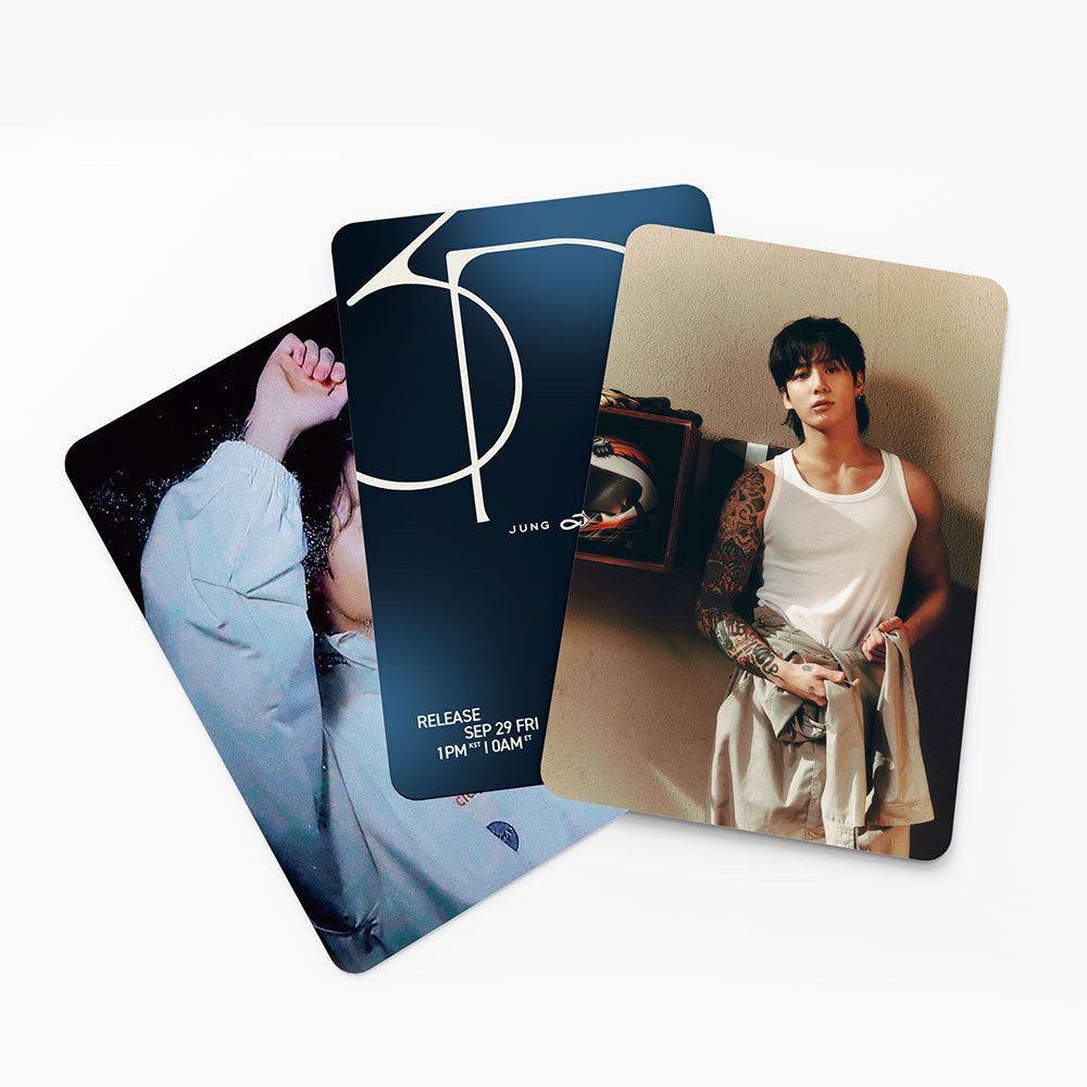 KIT CON 55 TARJETAS FOTOGRÁFICAS DORADAS DE JUNGKOOK