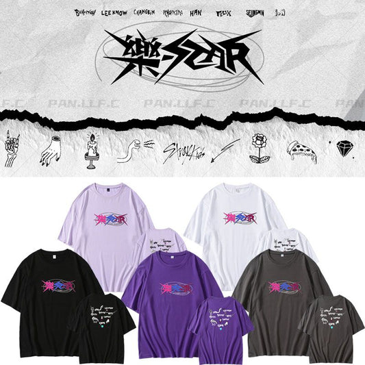 STRAY KIDS 樂-STAR T-SHIRT 100% COTTON (various colors)