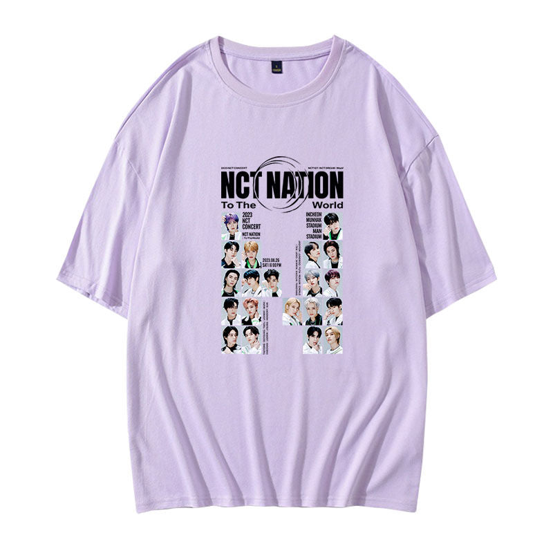 NCT NATION To The World T-SHIRTS 100% COTTON (various colors)