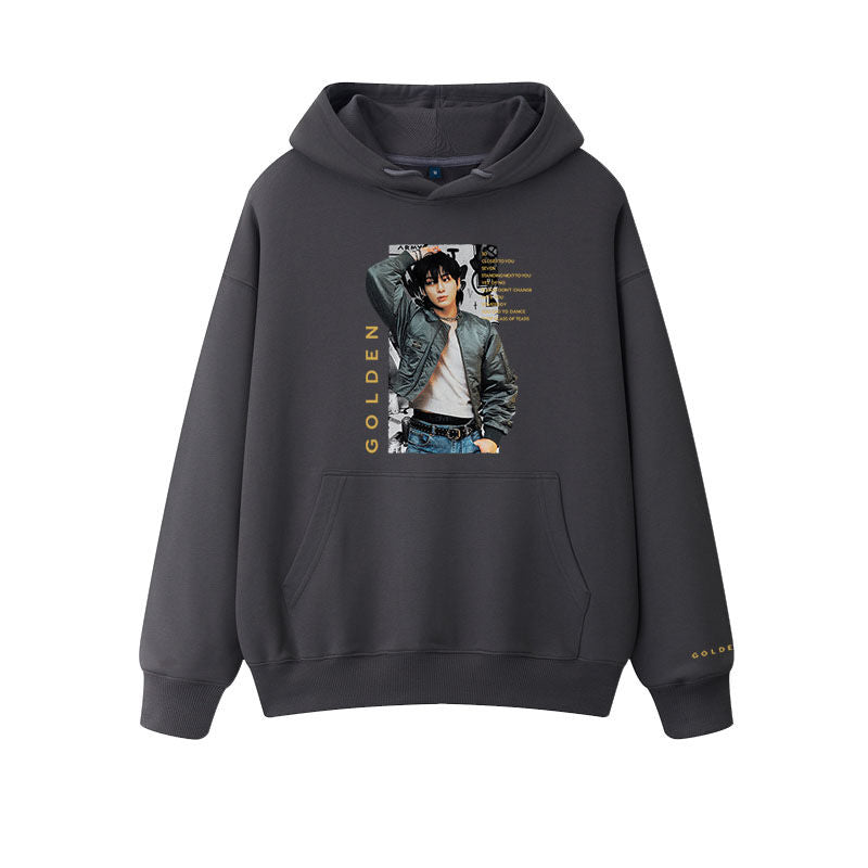 SUDADERA JUNGKOOK DORADA