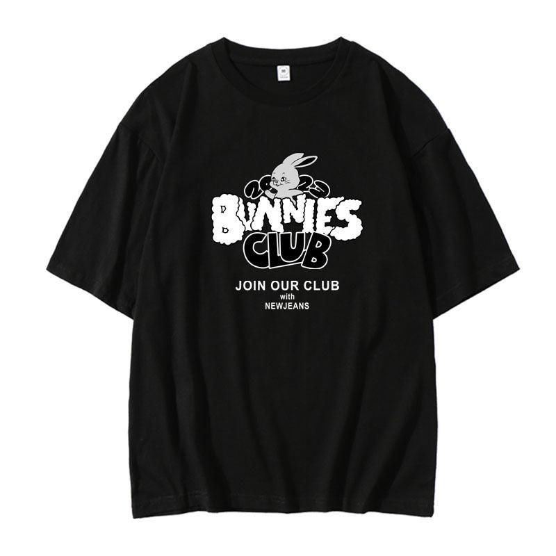 NEW JEANS BUNNIES CLUB T-SHIRTS 100% COTTON (various colors)