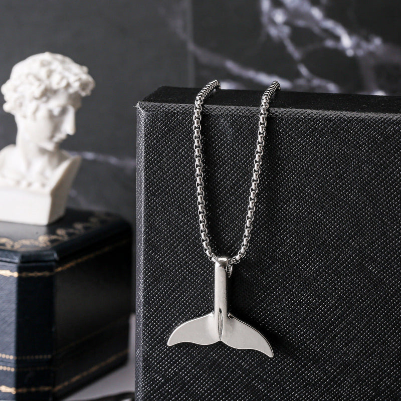 WHALE JHOPE BTS STAINLESS STEEL NECKLACE