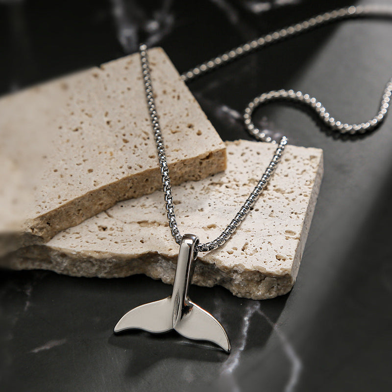 WHALE JHOPE BTS STAINLESS STEEL NECKLACE