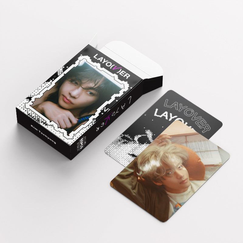 KIT 92 PCS (60 PHOTOCARDS + 32 STICKERS) V LAYOVER