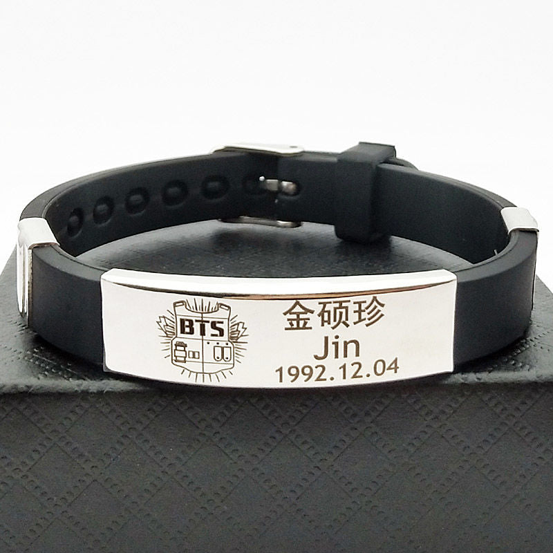 BTS STAINLESS STEEL BRACELETS (all members)