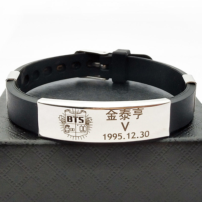 BTS STAINLESS STEEL BRACELETS (all members)