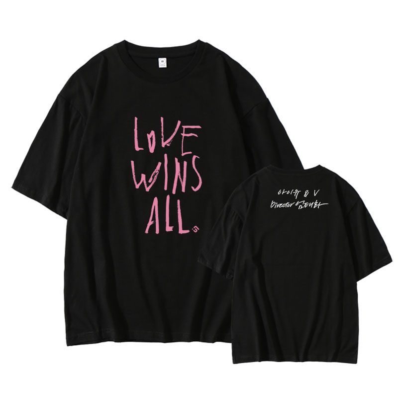 LOVE WINS ALL IU/V T-SHIRT 100% COTTON