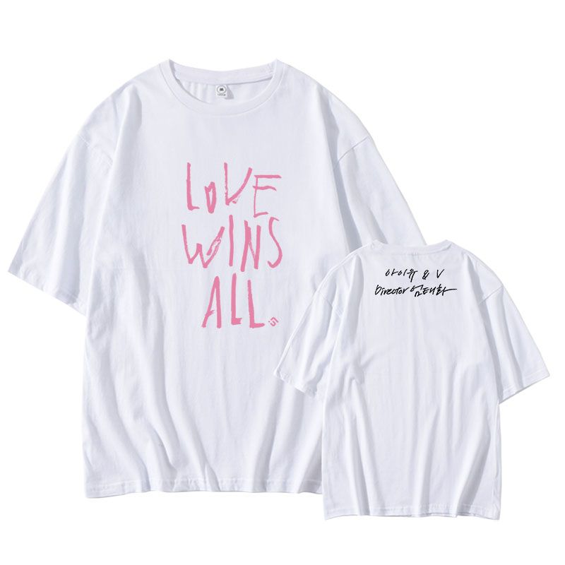 LOVE WINS ALL IU/V T-SHIRT 100% COTTON