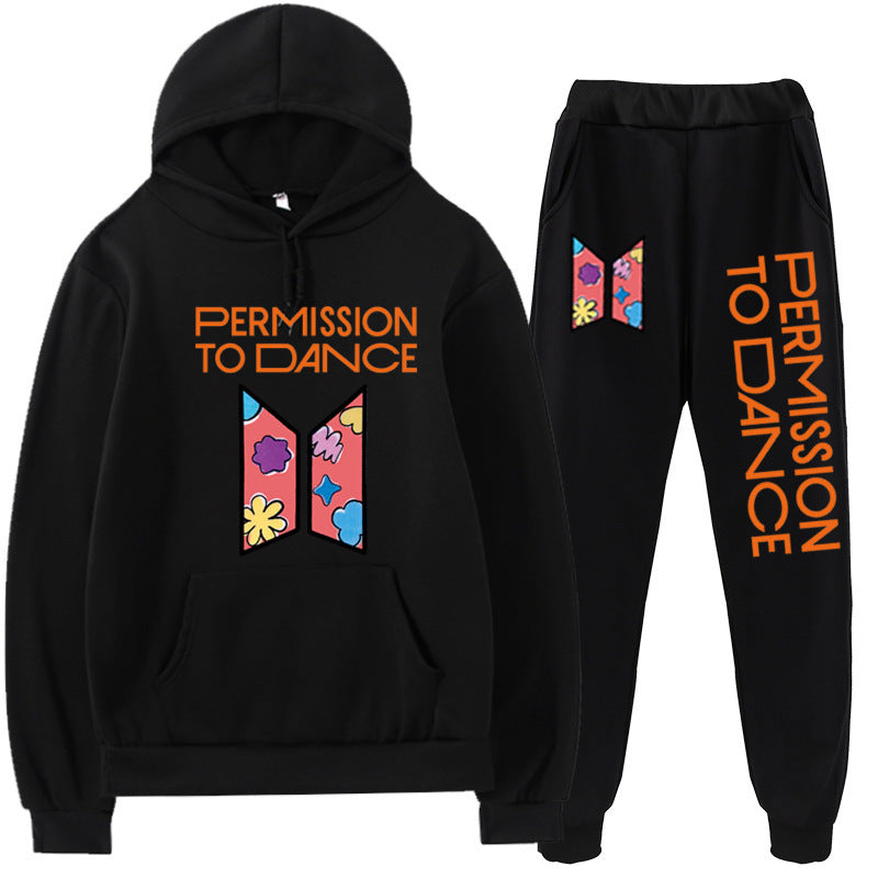 BTS PERMISSION TO DANCE HOODIE AND PANTS SET