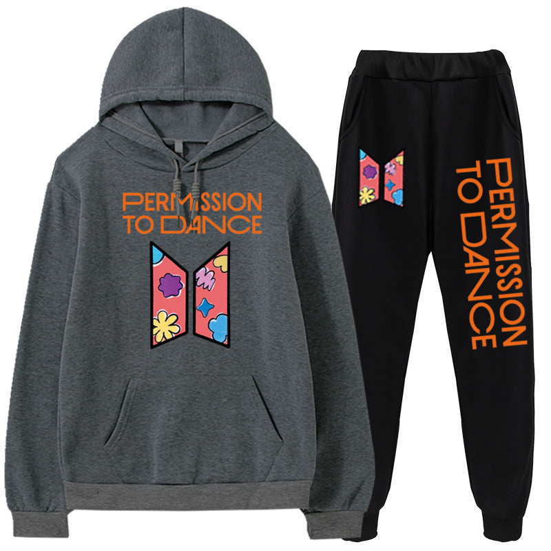 BTS PERMISSION TO DANCE HOODIE AND PANTS SET