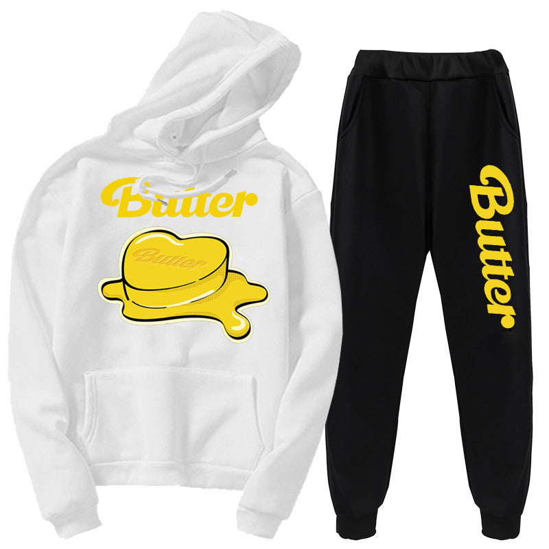 BTS BUTTER SWEATSHIRT AND PANTS SET