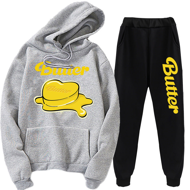 BTS BUTTER SWEATSHIRT AND PANTS SET