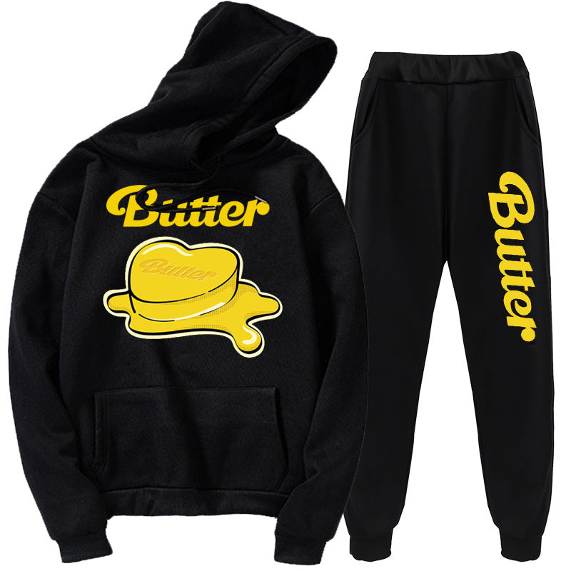 BTS BUTTER SWEATSHIRT AND PANTS SET