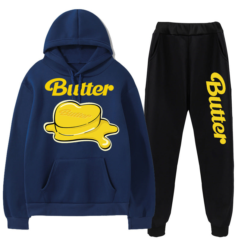 BTS BUTTER SWEATSHIRT AND PANTS SET