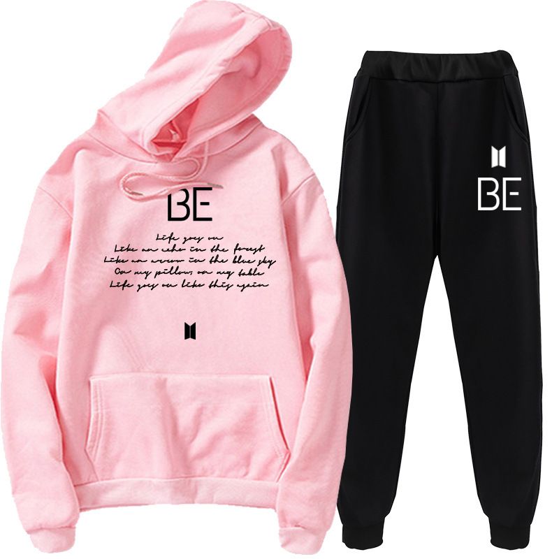 CONJUNTO DE SUDADERA Y PANTALÓN BTS BE