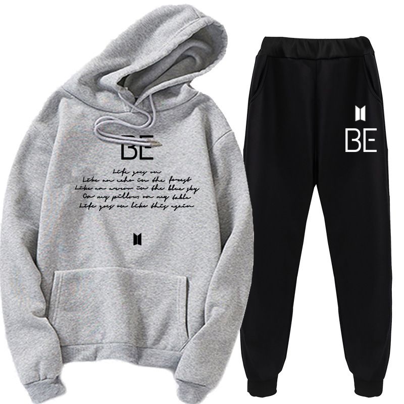 CONJUNTO DE SUDADERA Y PANTALÓN BTS BE