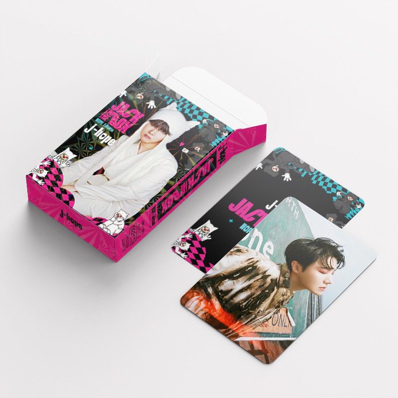 KIT 92 PÇS (60 FOTOCARDS + 32 ADESIVOS) JHOPE JACK IN THE BOX