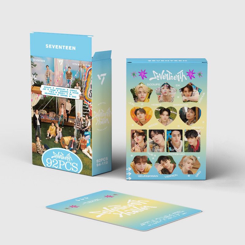SEVENTEEN セブチ セット SEVENTEEN SeventeenTh KITS 92 PIECES (60 PHOTOCARDS + 32 ADHESIVES