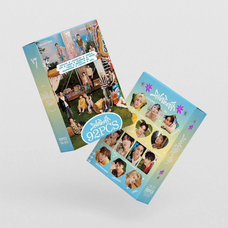 SEVENTEEN セブチ セット SEVENTEEN SeventeenTh KITS 92 PIECES (60 PHOTOCARDS + 32 ADHESIVES