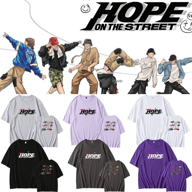 CAMISETA J HOPE HOPE ON THE STREET 100% ALGODÓN