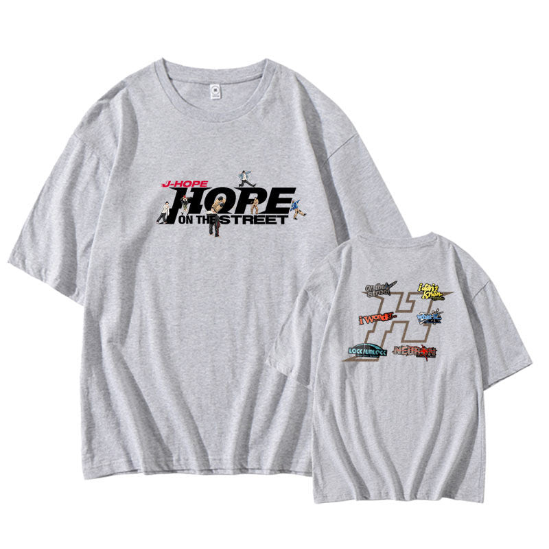 J HOPE HOPE ON THE STREET T-SHIRT 100% COTTON