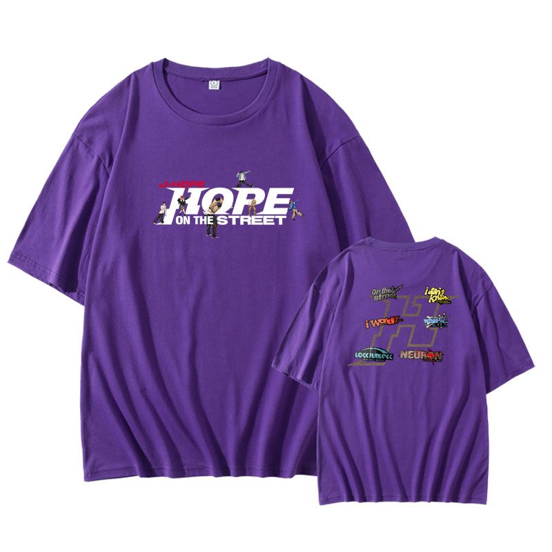 J HOPE HOPE ON THE STREET T-SHIRT 100% COTTON